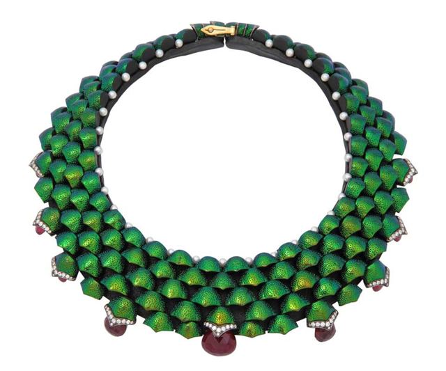 Scarab Necklace from Lotus Arts de Vivre